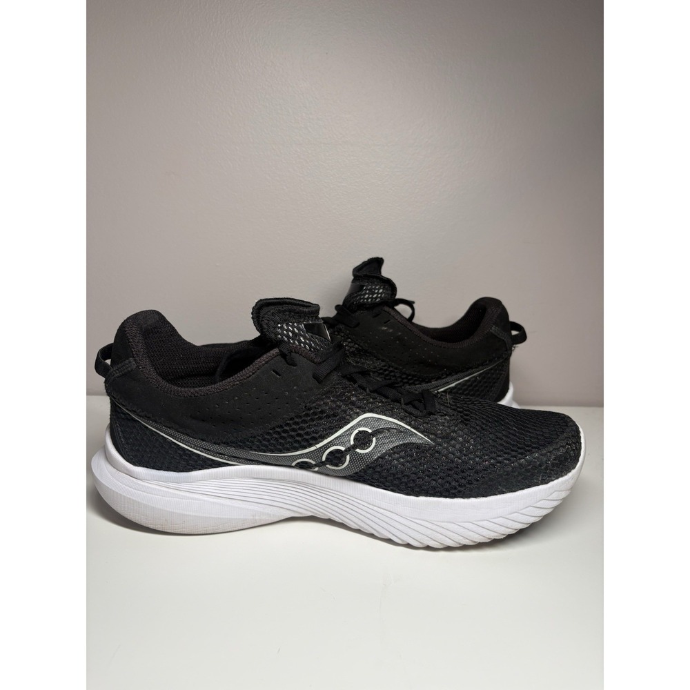 Saucony Men's Kinvara 14 Athletic Running Shoes Black White - Size 11(Wide) - Picture 4 of 11